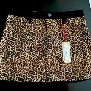Leopard Mini Skirt